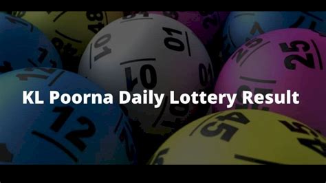 poorna lottery result